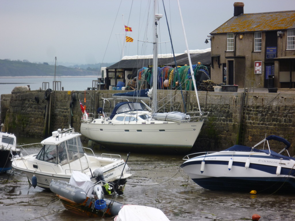 Alongside the Cobb in Lyme Regis