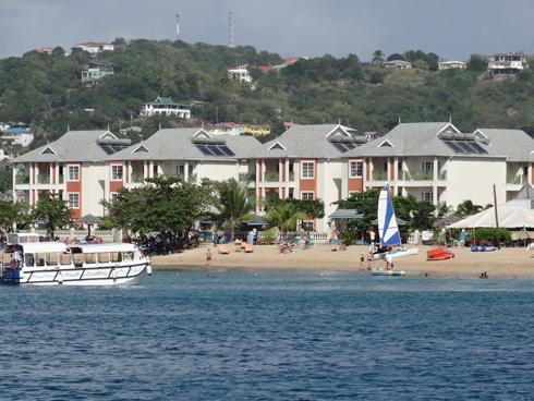 Our December hotel on Reduit beach
