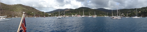Deshaies  on Guadeloupe.  