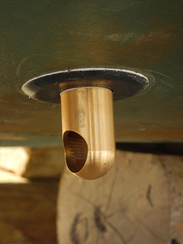 New intake inserted into the log impeller apperture.
