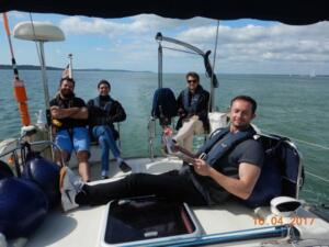 April passage to Yarmouth with Ollie and his mates. Ollie, Raph Malek, Nick Hawkins and George Ince