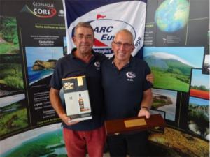 Me and Barry at the presentation in Horta - Azores, receiving the World Cruising Navigators award.
