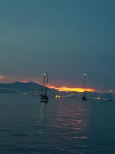 Sunset over the Alpes Maritime