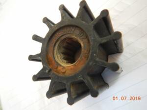 The replaced but perfectly good water pump impeller