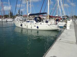 Stern to in Jolly Harbour